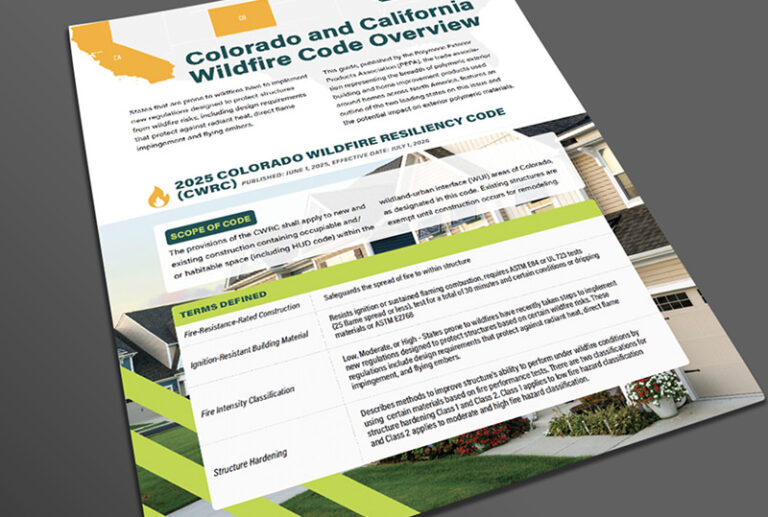 CA & CO Wildfire Codes | Polymeric Exteriors & IWUI Compliance